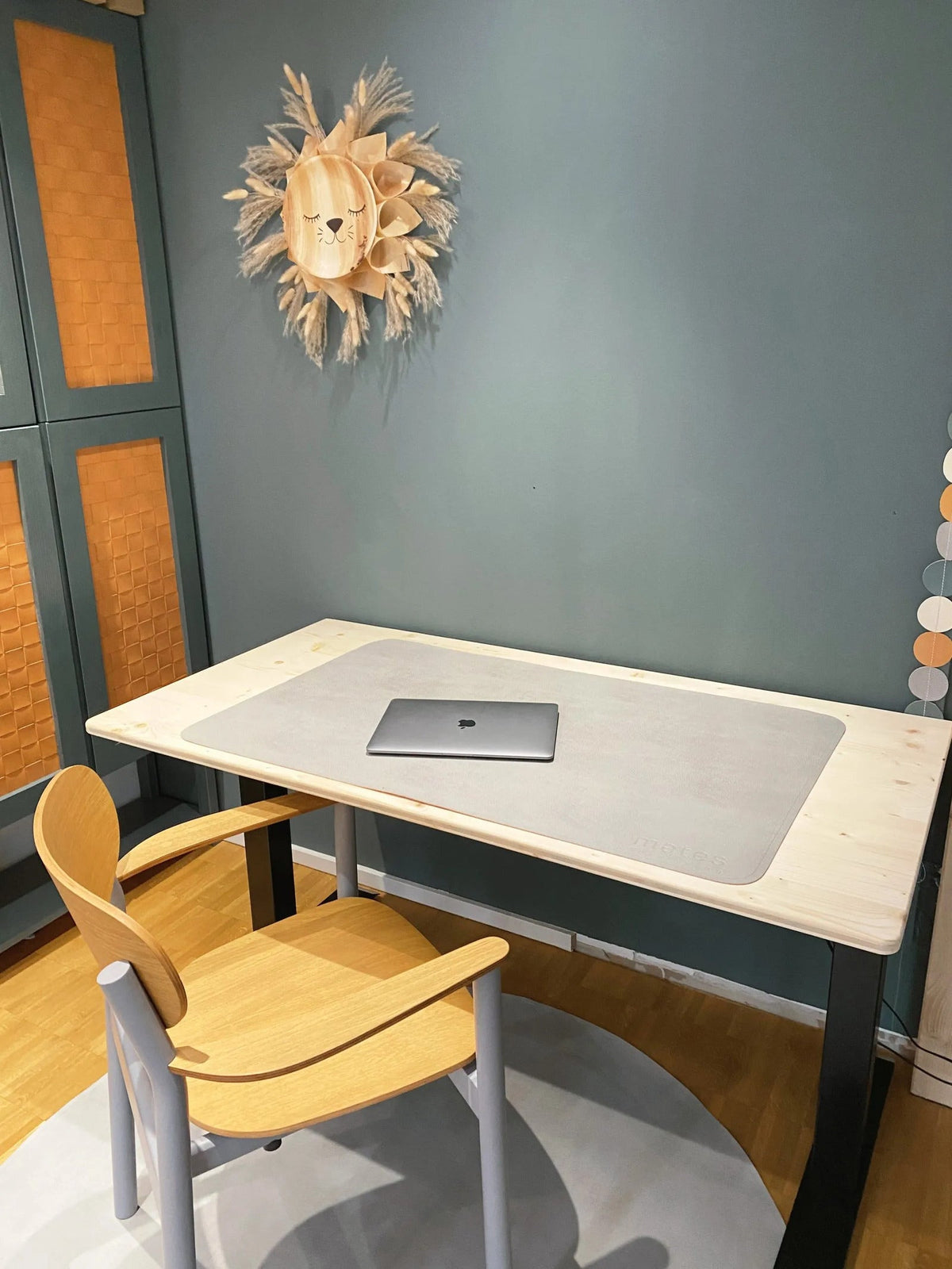 Schreibtischunterlage Nº 4, 60 x 100 cm, abwischbar im Soft LederLook im Homeoffice