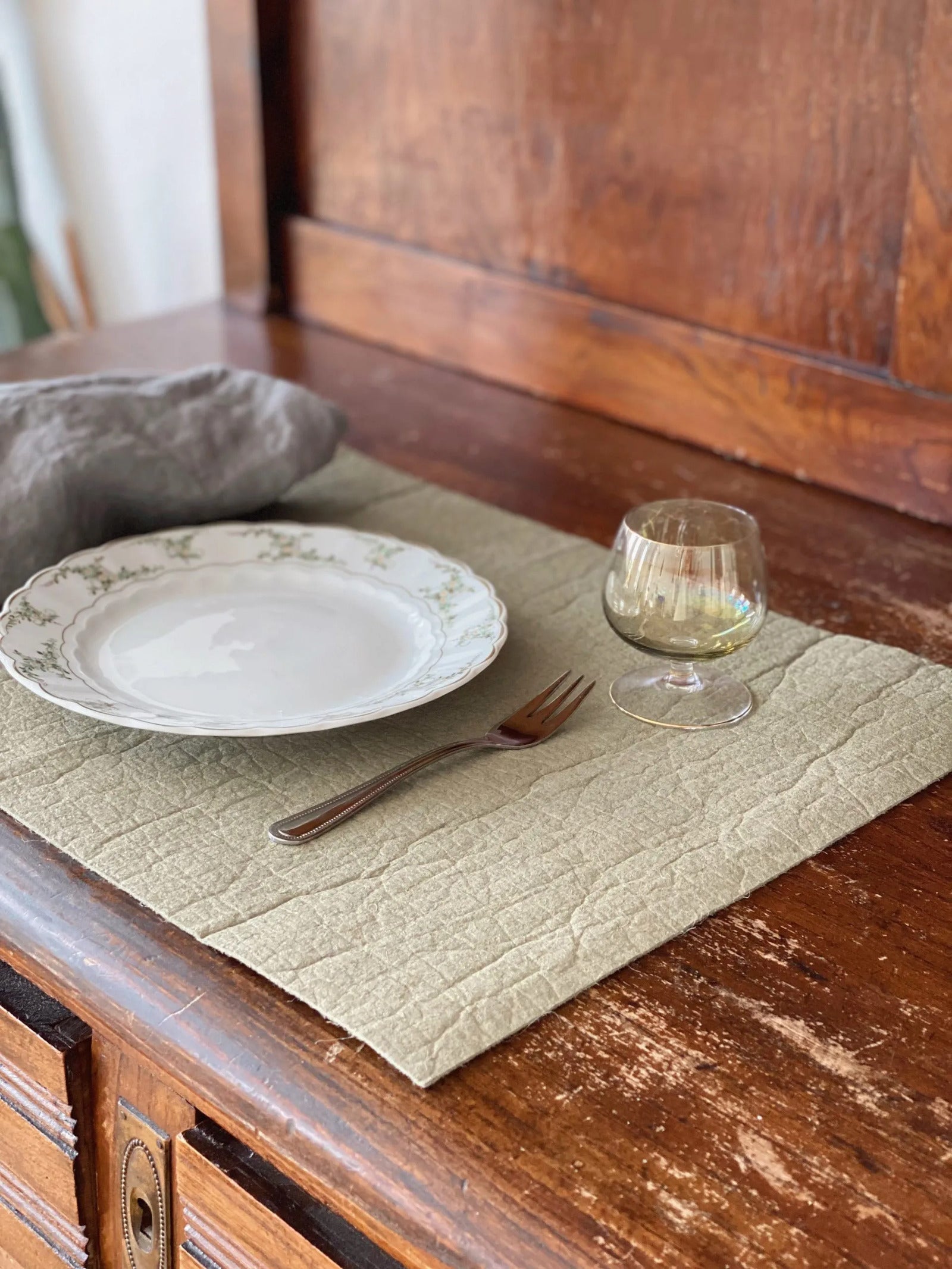 Tischsets ananas leder