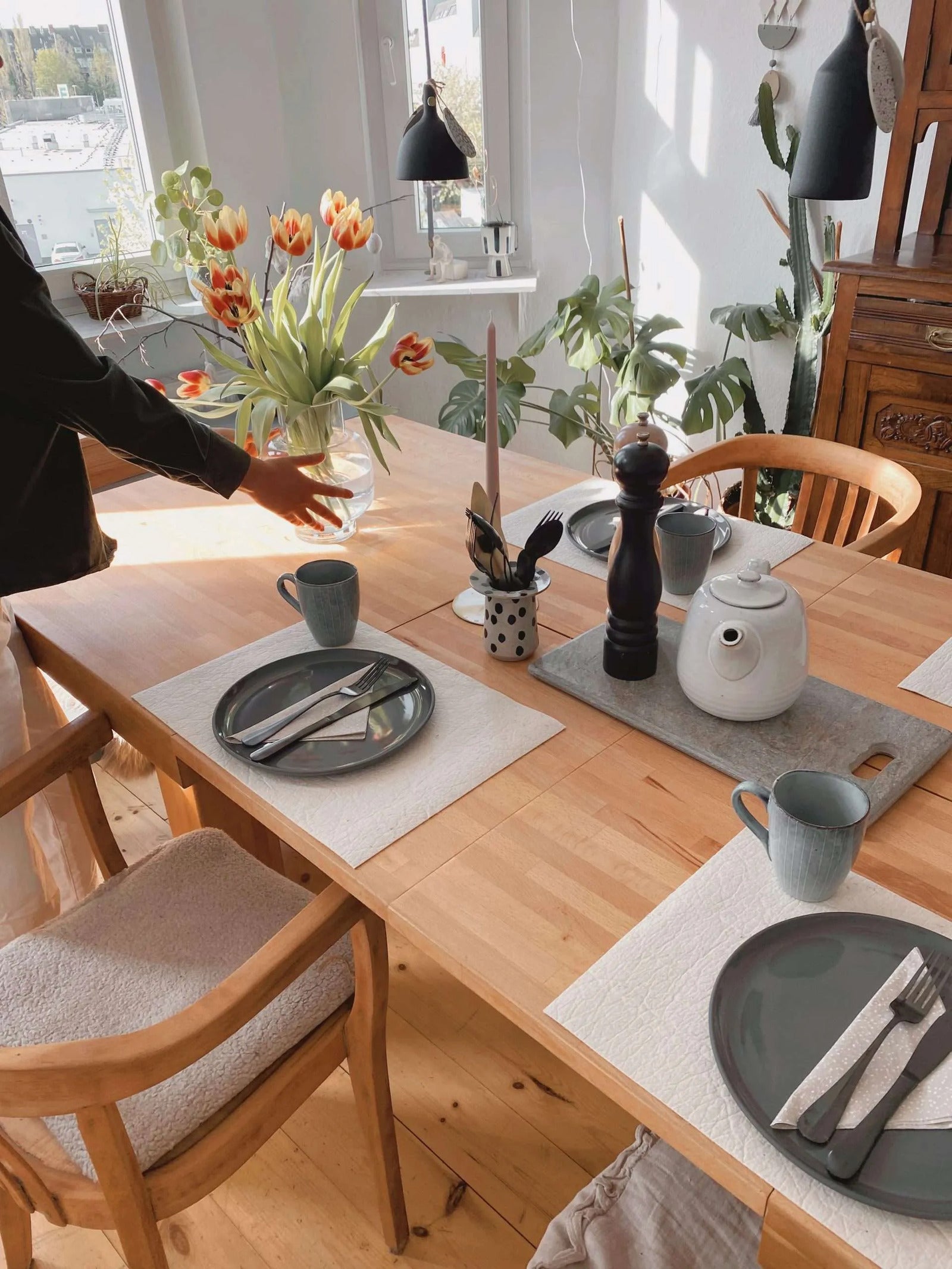 Platzset Ananasleder