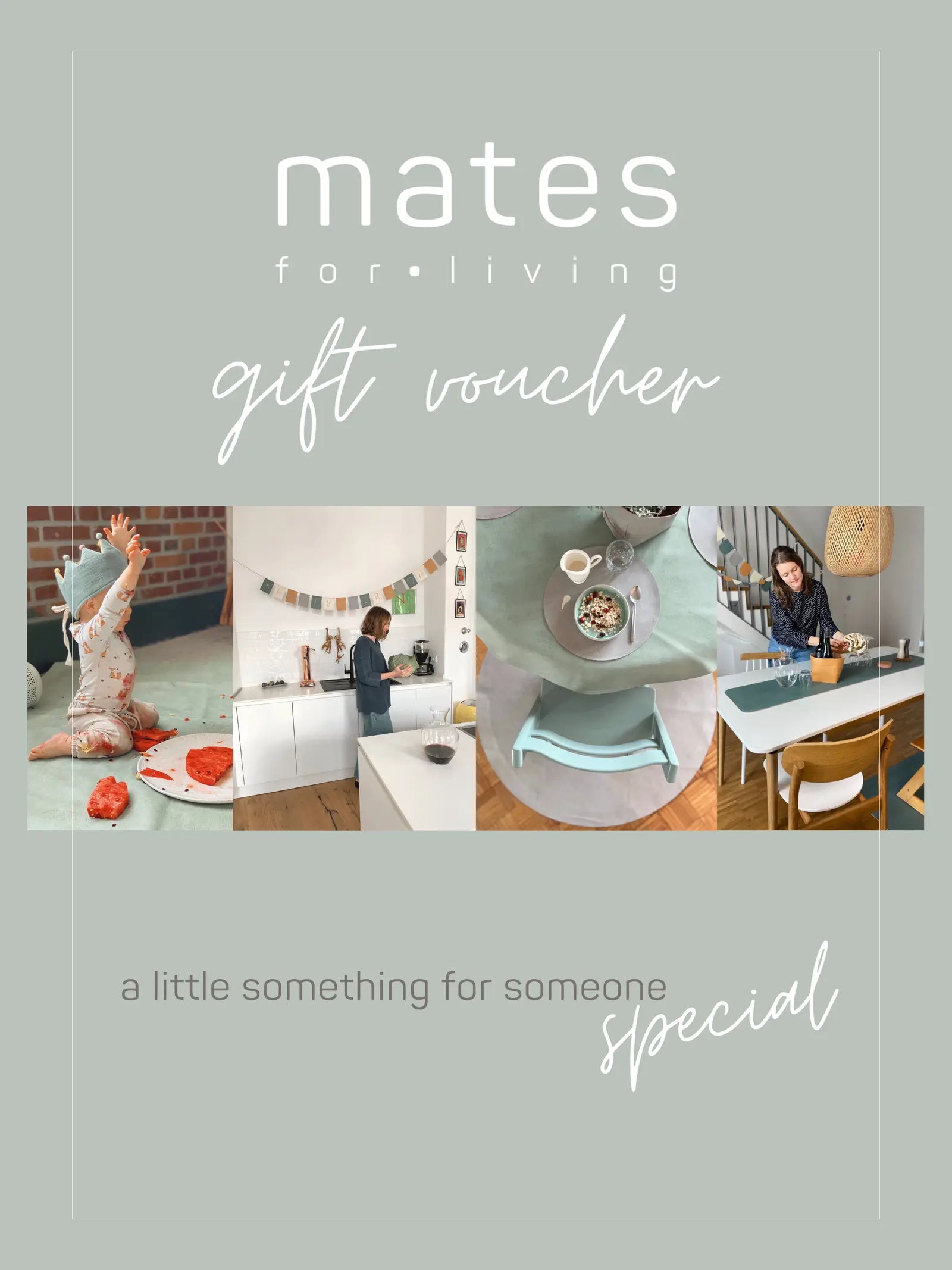 Geschenkgutschein mates for living