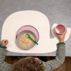 Tischset Wal für Kinder in 37 × 59 cm