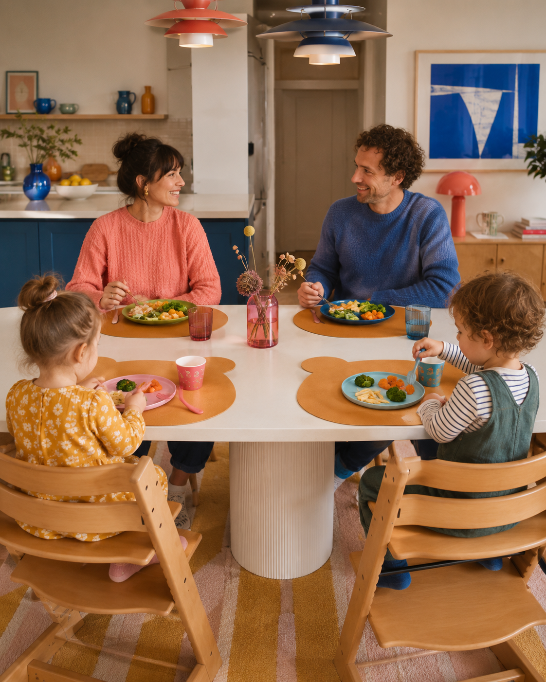 Tischset Bär als Platzset für Essen, Malen und Basteln