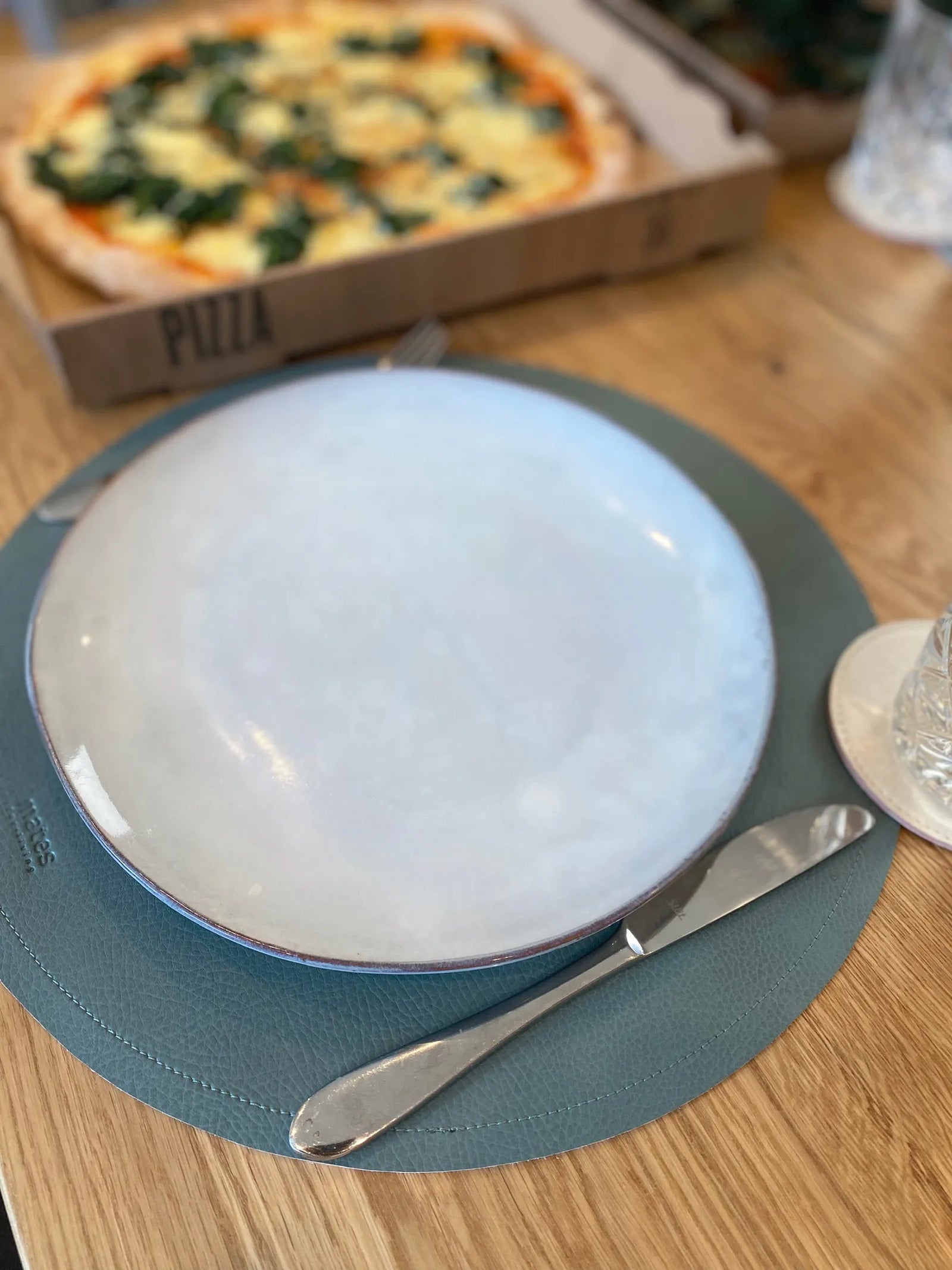 Platzsets rund abwischbar ideal für runde Esstische